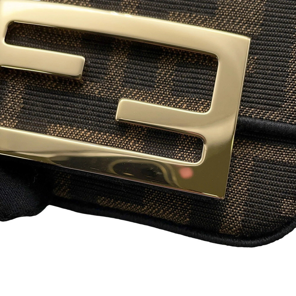 FENDI Brown Canvas Shoulder Bag - Picture 8 of 12